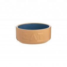 Cat Bowl Cane Blue 13 cm