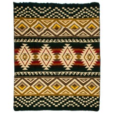Alpaca Native Blanket Cayambe Dark Green