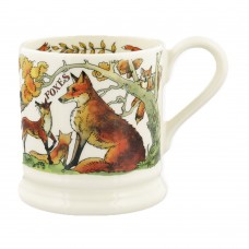 Half Pint Mug In The Woods Foxes & Jay