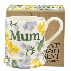 Half Pint Mug Forget Me Not & Primrose Mum