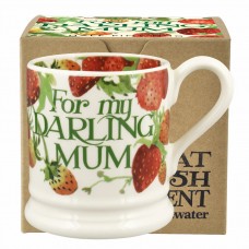 Half Pint Mug Darling Mum Strawberries