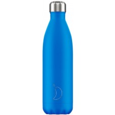 Chilly's Bottle Neon Blue 750ml
